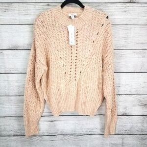 NEW Topshop 12 Open Chunky Knit Pullover Sweater